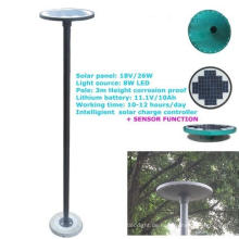 CE-Zulassung Mushroom LED Solar Garten-Beleuchtung mit Bewegungsmelder; integrierte 8W led solar Leuchte für Garten